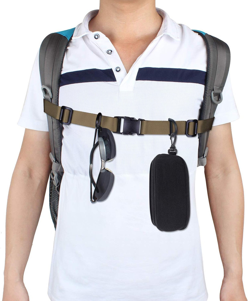 Backpack Chest Strap, Heavy Duty Adjustable Backpack Sternum Strap Chest Belt wi