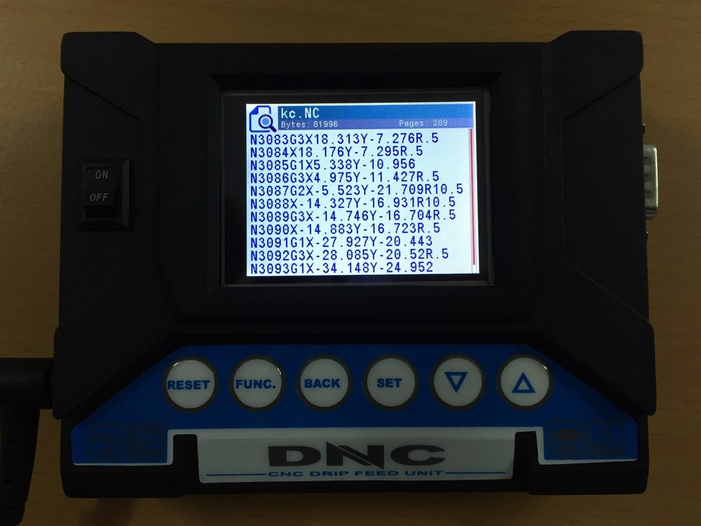 CNC DNC transfer system - Replace PC running a DNC software. Drip feed TITAN USB