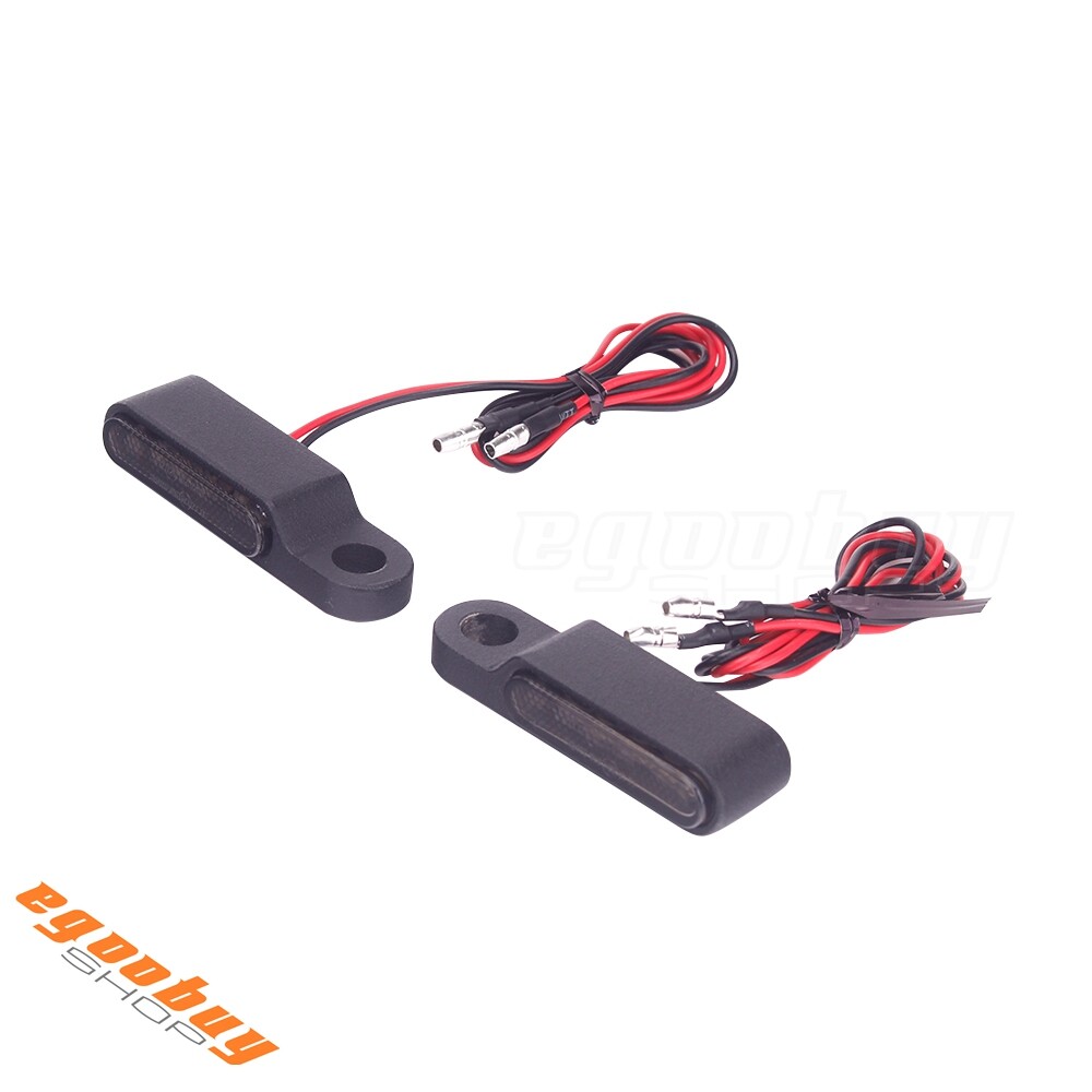 E24 Emark Mini LED Turn Signal Light Indicator Handlebar Blinker Universal 12V