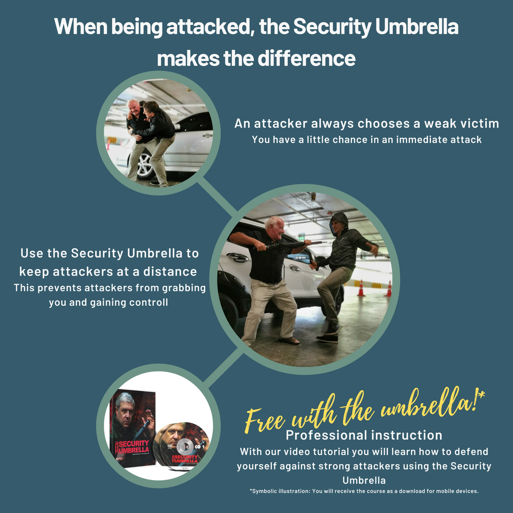 Security Umbrella men "Standard" knob handle/tactical umbrella