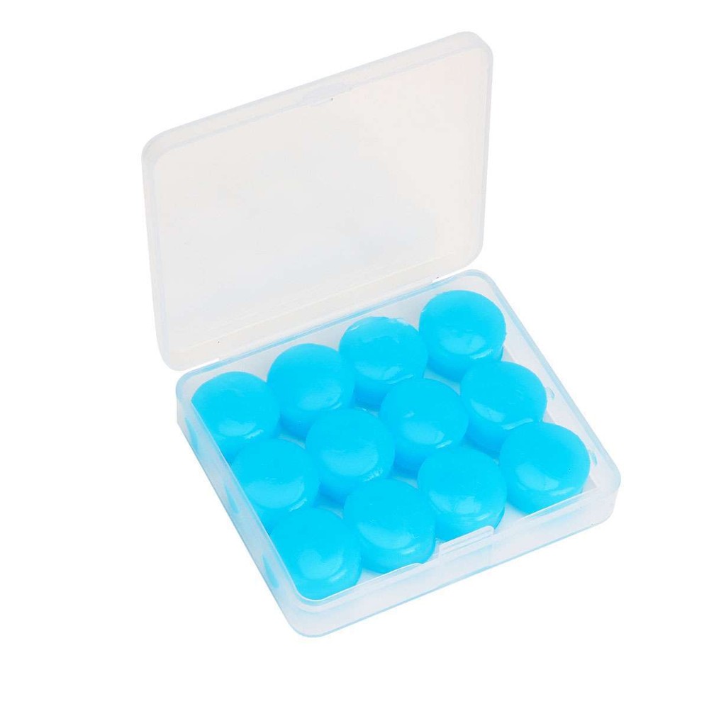 12x Silicone Reusable Ear Plugs Noise Cancelling Earplugs Protector Study Sleep