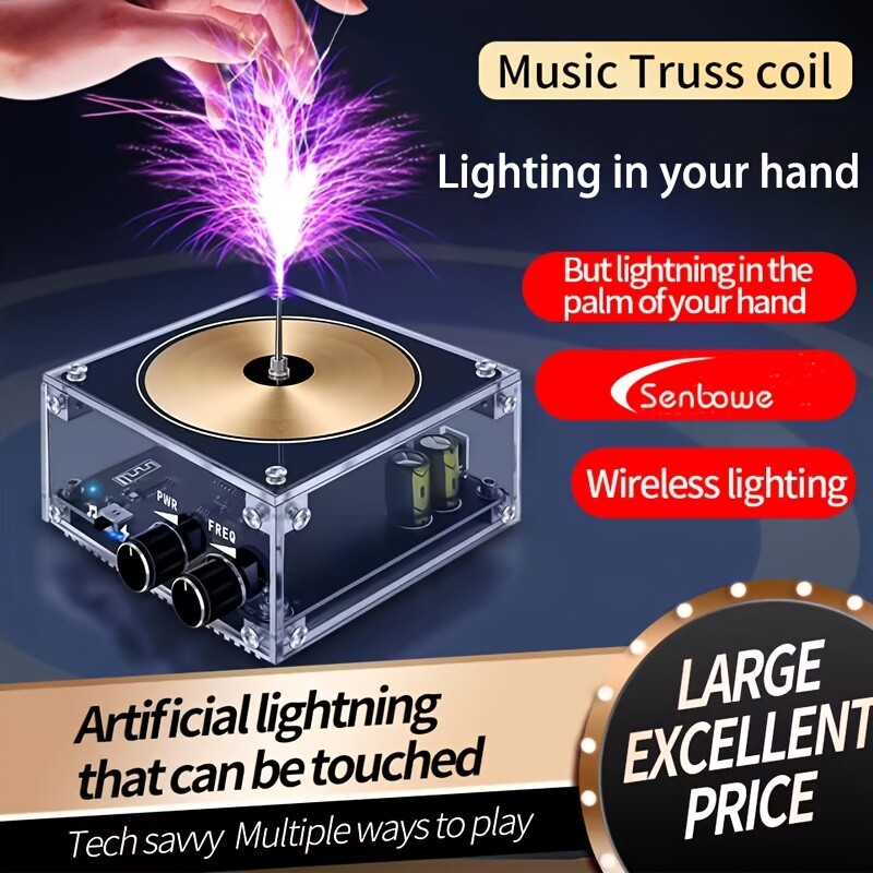 High-Resolution Stereo Tesla Coil Speaker - Lighting Effects