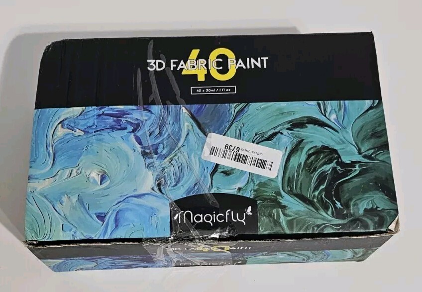 Magicfly 3D Fabric Permanent Paint 39 Colors MISSING 1 COLOR