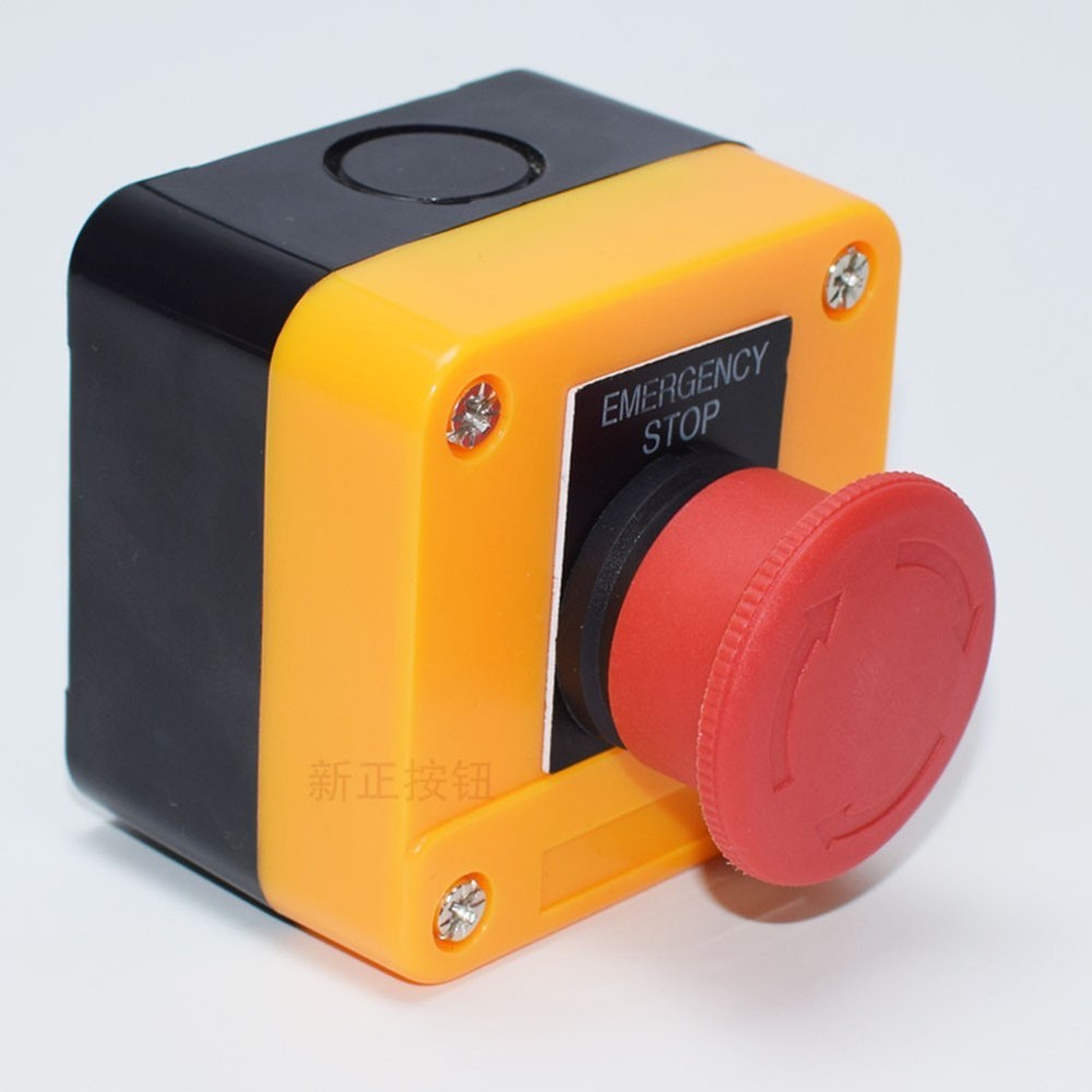 Latching 10A Stop Button Switch 1NC for Automatic Control Circuit Applications