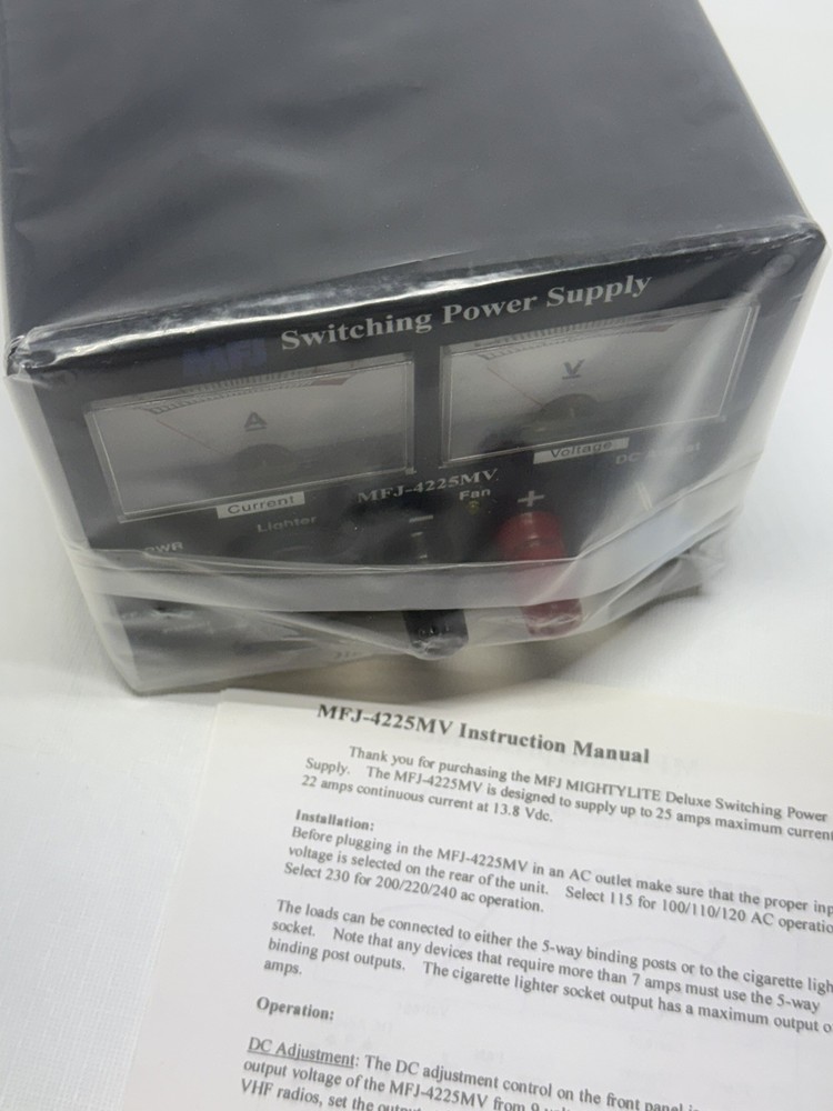 MFJ-4225MV VARIABLE SWITCHING POWER SUPPLY! NEW