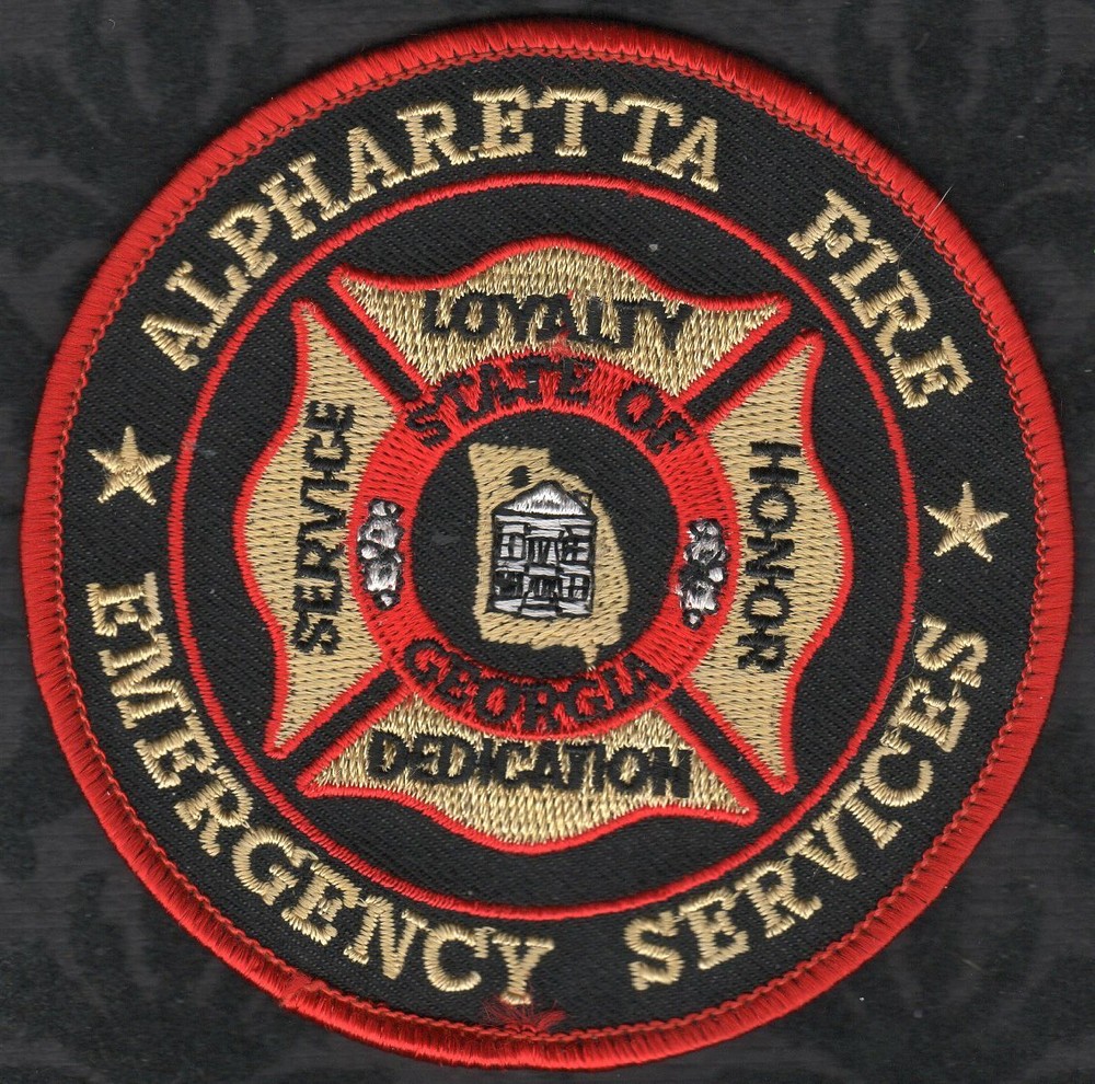 👀😜😍👌  Alpharetta Georgia Fire Emergency Services Patch