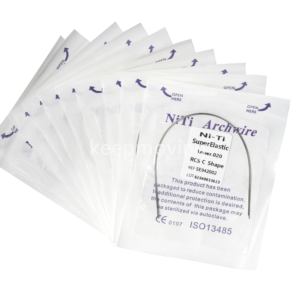 Dental Reverse Curve Arch Wire Niti Super Elastic Round/Rectangular True Form