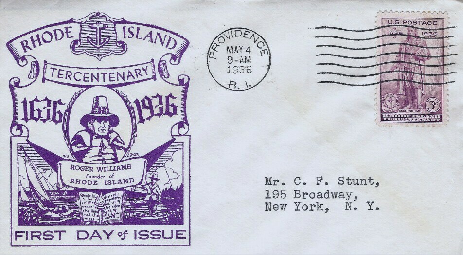 777 3c RHODE ISLAND - Dyer-WSE cachet