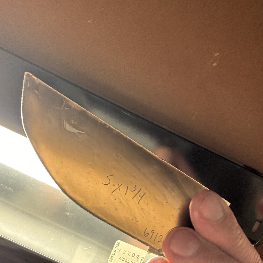 Smoke Clear Flint Knapping Knife Preform Blank 6912
