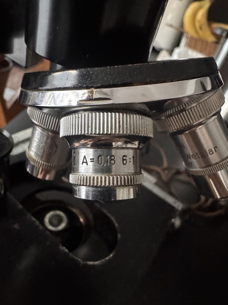 Vintage E Leitz Wetzlar Germany Microscope #427724 See Pics