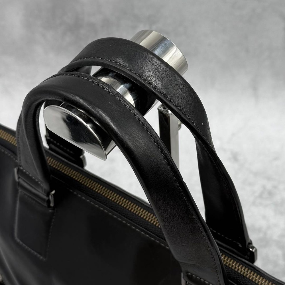 TUMI Harrison Leather Briefcase 2-Way Black **Used**