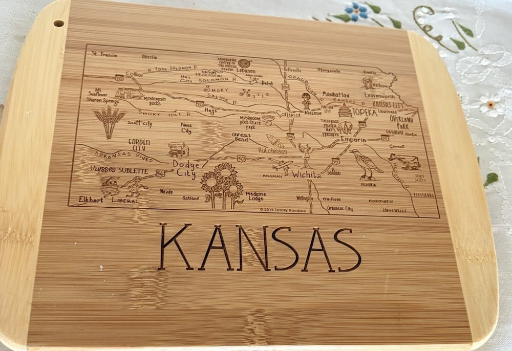 Kansas Bamboo Cutting Board