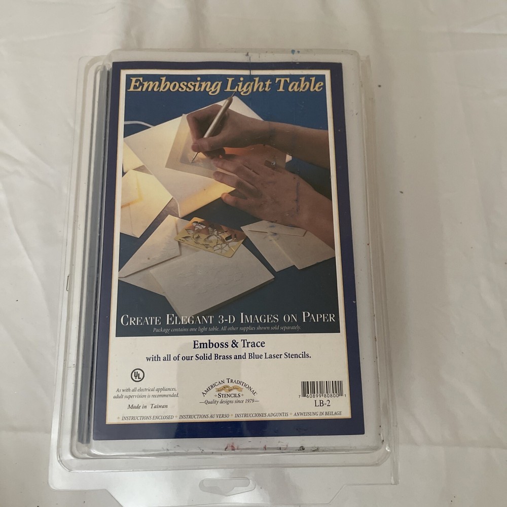 American Traditional  Embossing Light Table Embossing Tracing Working No Stencil
