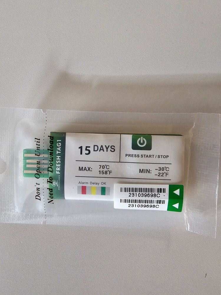 Fresh Tag Single Use Temperature Data Logger 15 days 50 UND