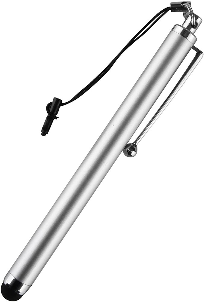 amPen Stylus, Capacitive Stylus Ultra-Sensitive , Silver, Non-Replaceable Tip