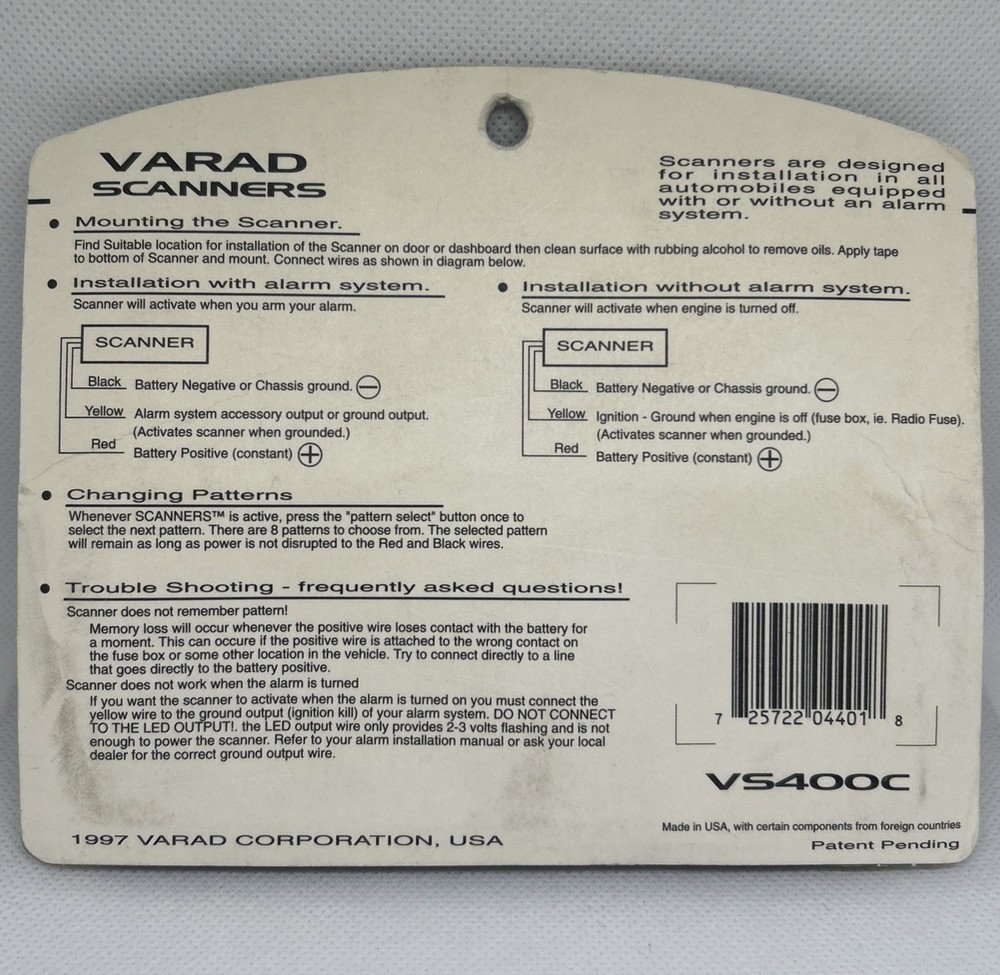 Varad VS400C Multicolour LED Scanner