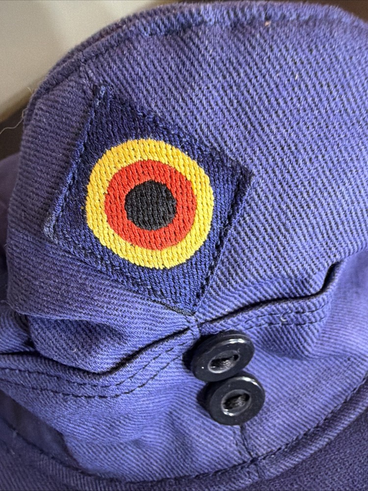 *Vintage German Army Blue Field Cap Hat Small