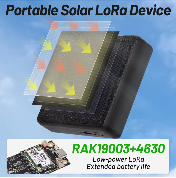 ST1 Solar Node RAK LoRa Mesh Solar Powered RAK4631 Dev-Board Solar LoRa Wireless