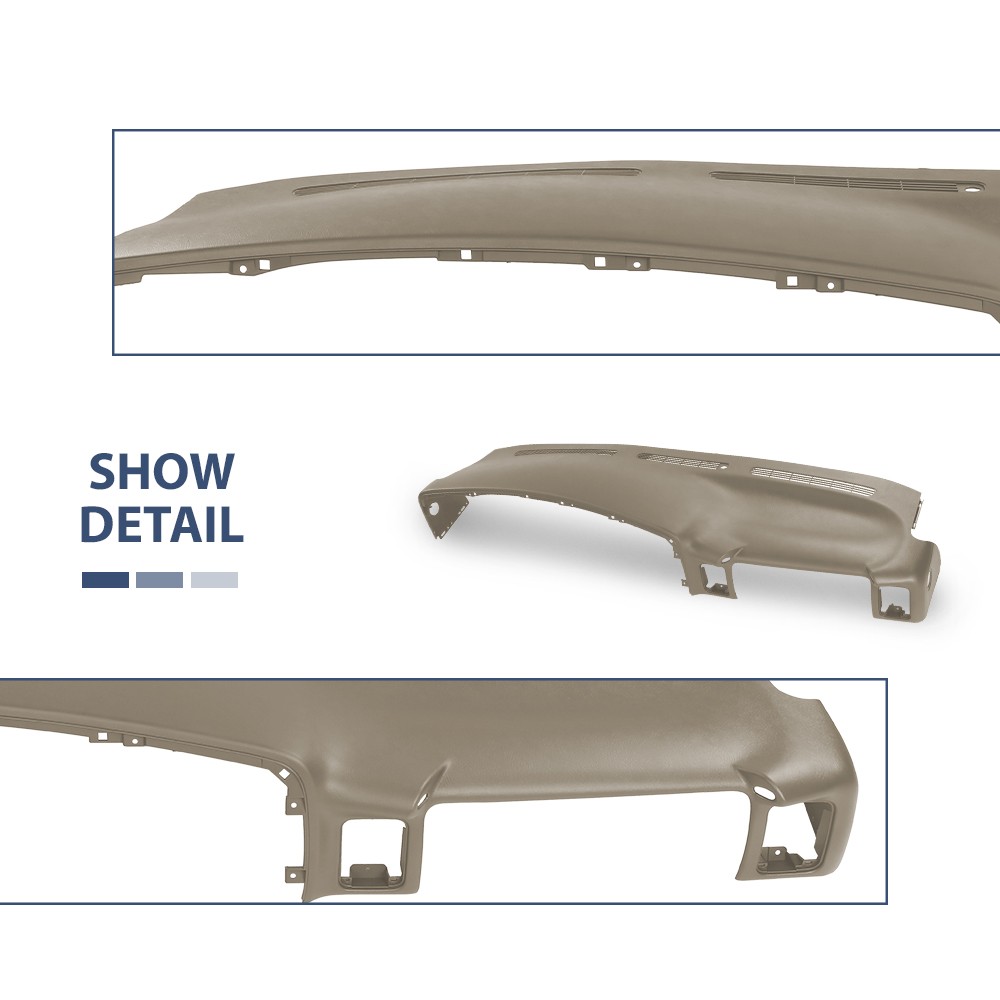 Snap-On Molded Dash Cap Board Light Tan Fits 99-06 Chevy Silverado