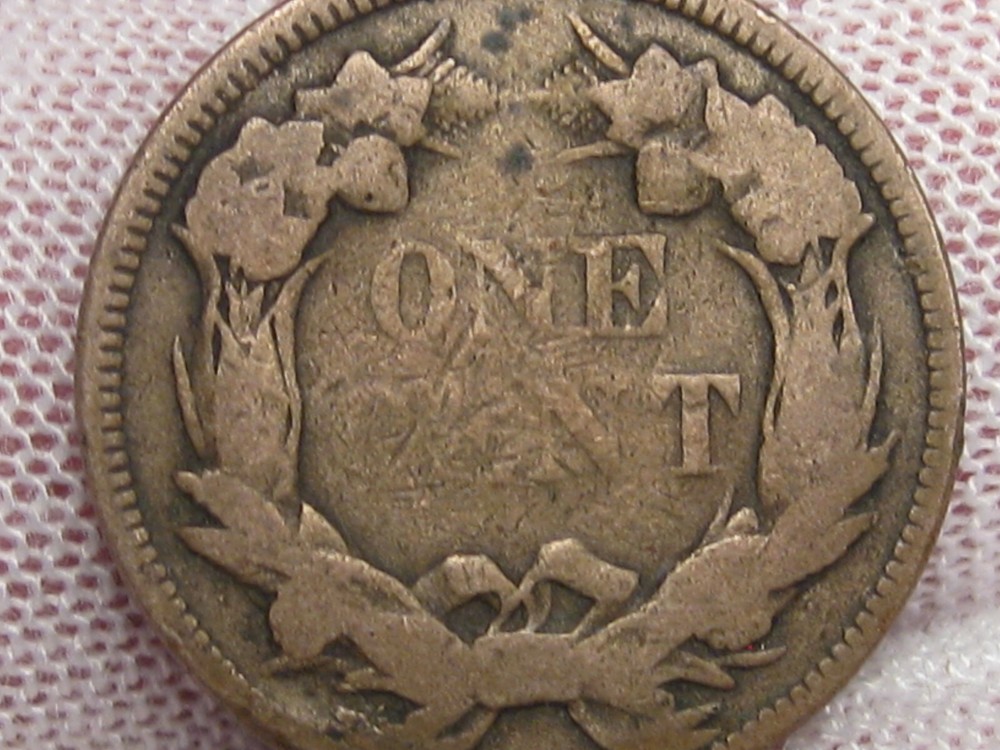 1857 US Flying Eagle Penny One Cent. #109