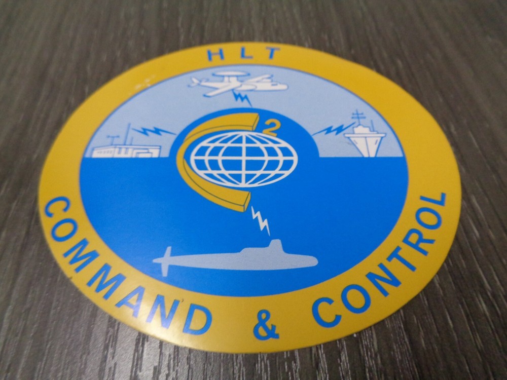 US NAVY STICKER / DECAL HLT COMMAND & CONTROL