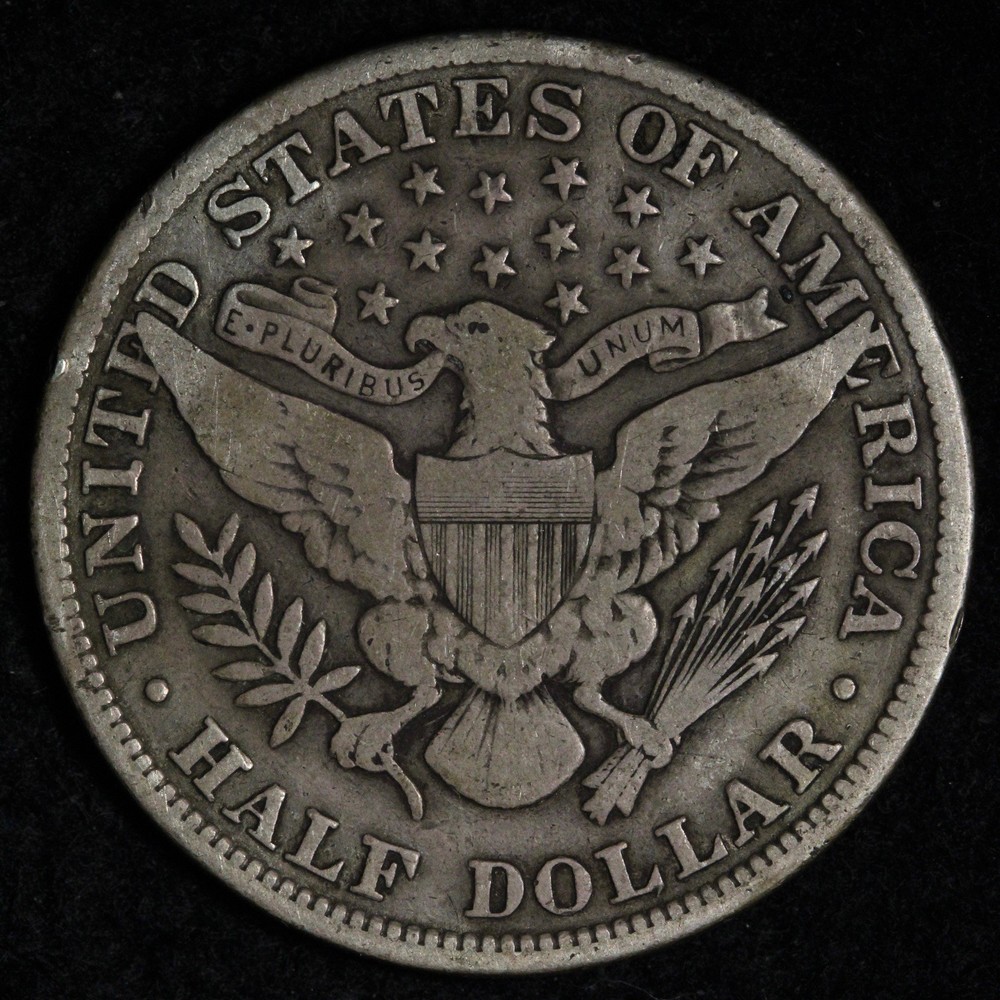 1911 Barber Silver Half Dollar VF E379 WIZEM