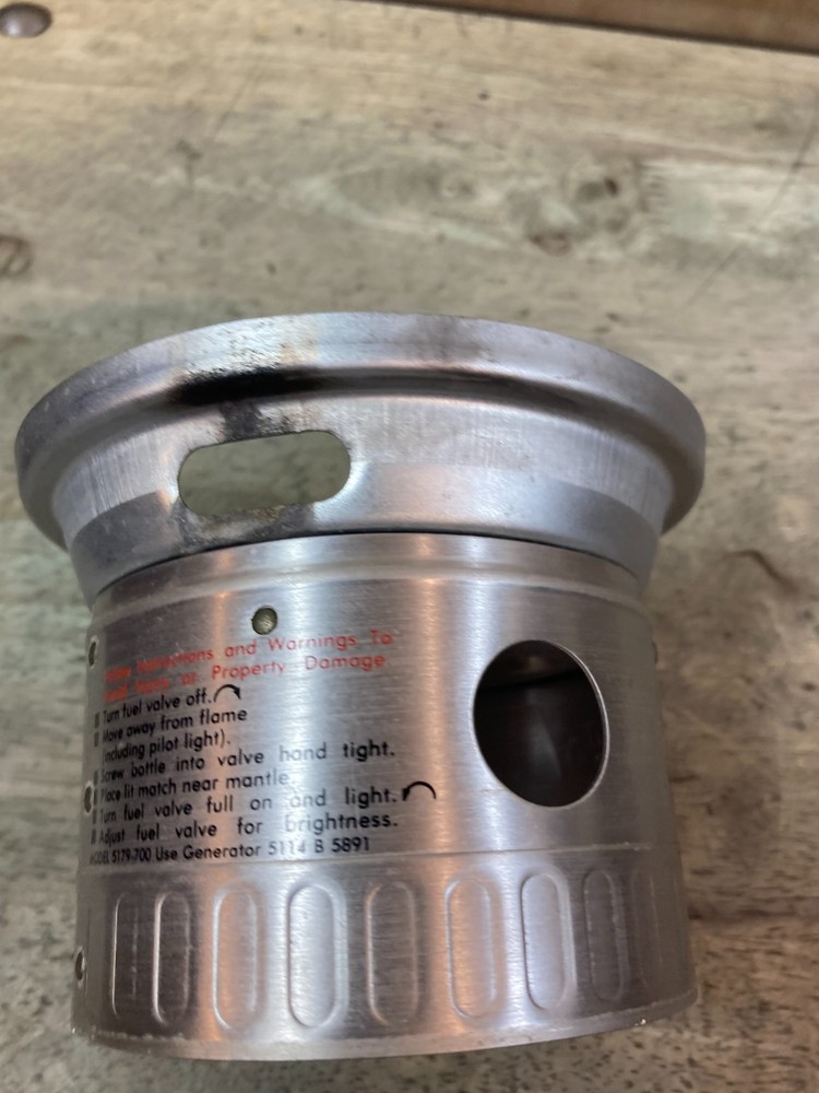 Coleman 5179 Propane Yard Light - Collar Globe Rest - Surface Rust