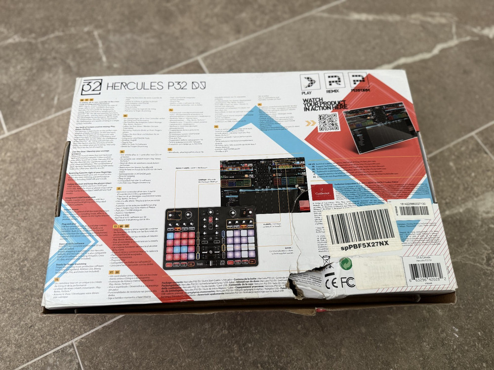 Hercules P32 Advanced DJ Controller with High Performance Pads DJCONTROL-P32
