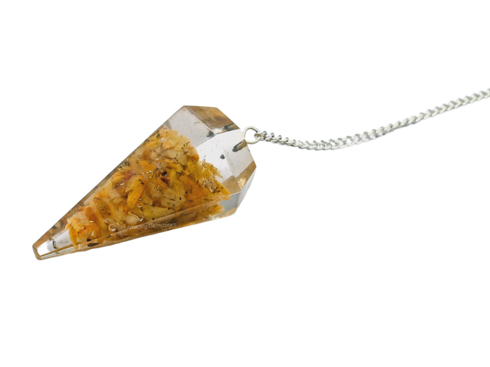 Yellow Jasper Orgone Pendulum