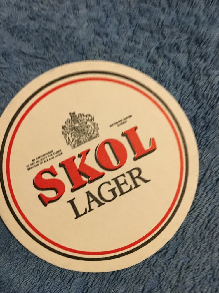 Skol lager beer Coaster