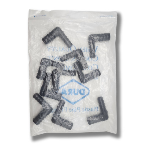 Barbed Reducing Elbow 3/4" x 1/2" 10 pack