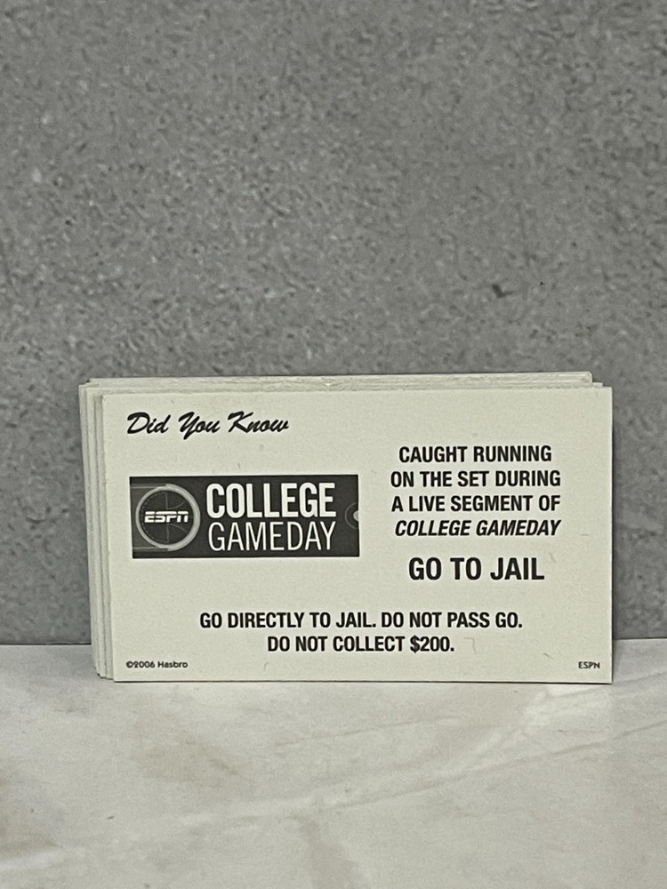 2006 ESPN Edition Monopoly - Did You Know cards