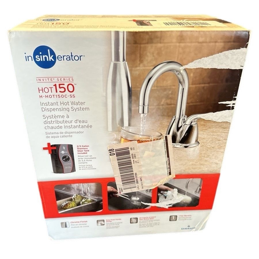 InSINKerator Invite Series Hot150 HOT150C-SS Instant Hot Water Dispensing System