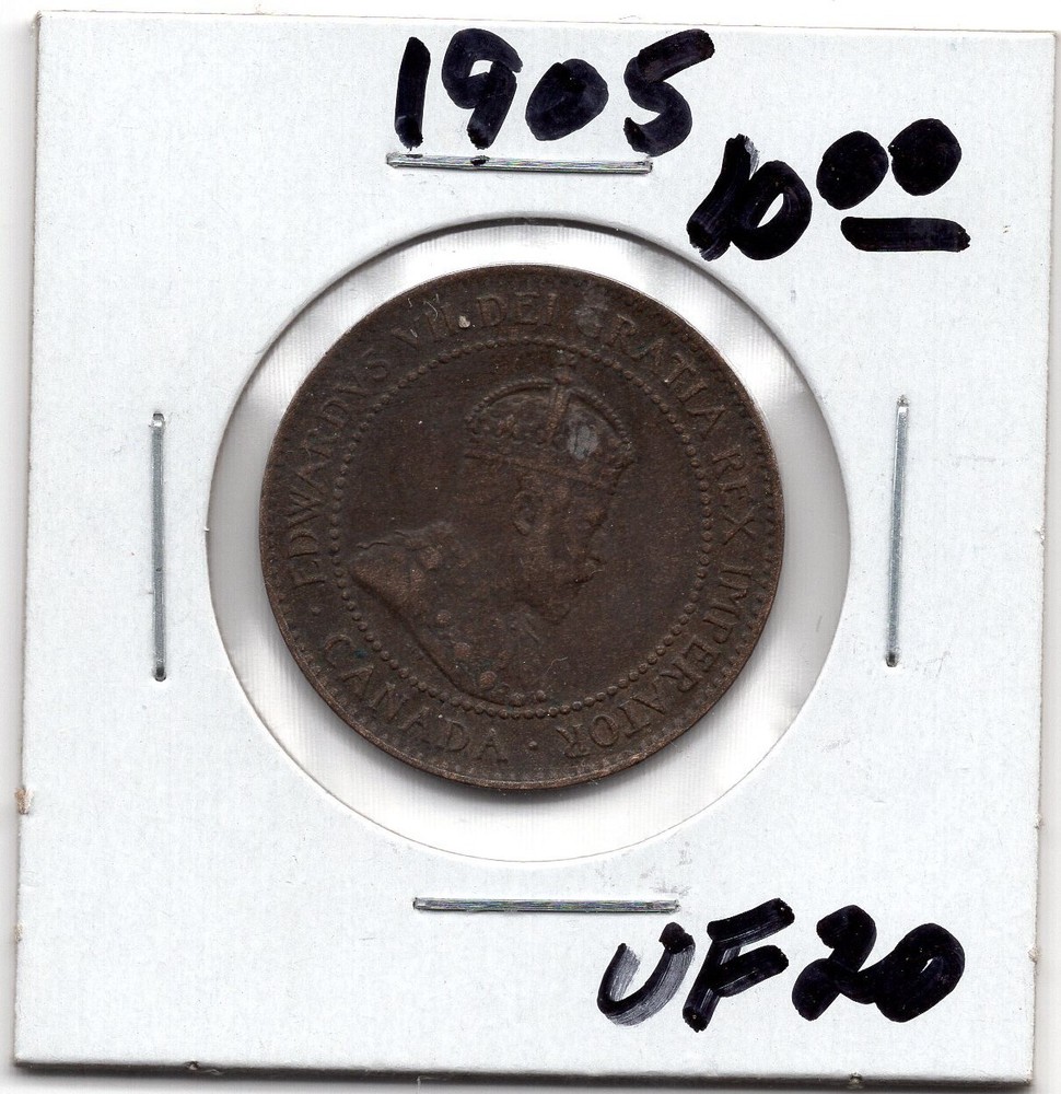 1905 Canada 1 Cent Coin -VF