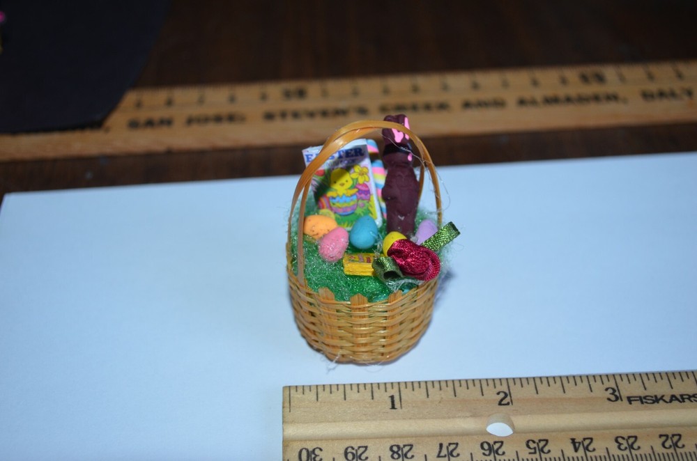 Handmade Barbie size Easter Basket Eggs Chocolate Bunny