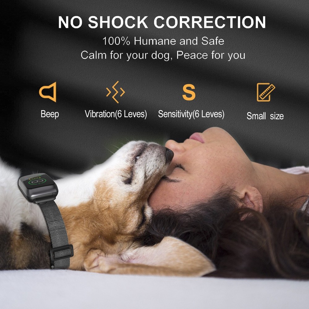 Vibration Bark Collar w/o Shock Exra Small Size Automatic Anti Barking Device