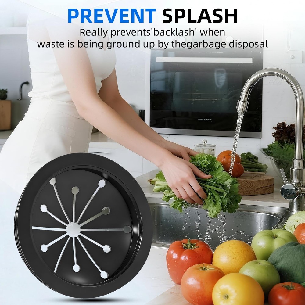 2-Pack Garbage Disposal Splash Guard 3-1/8 Universal Sink Baffle Splash-Proof