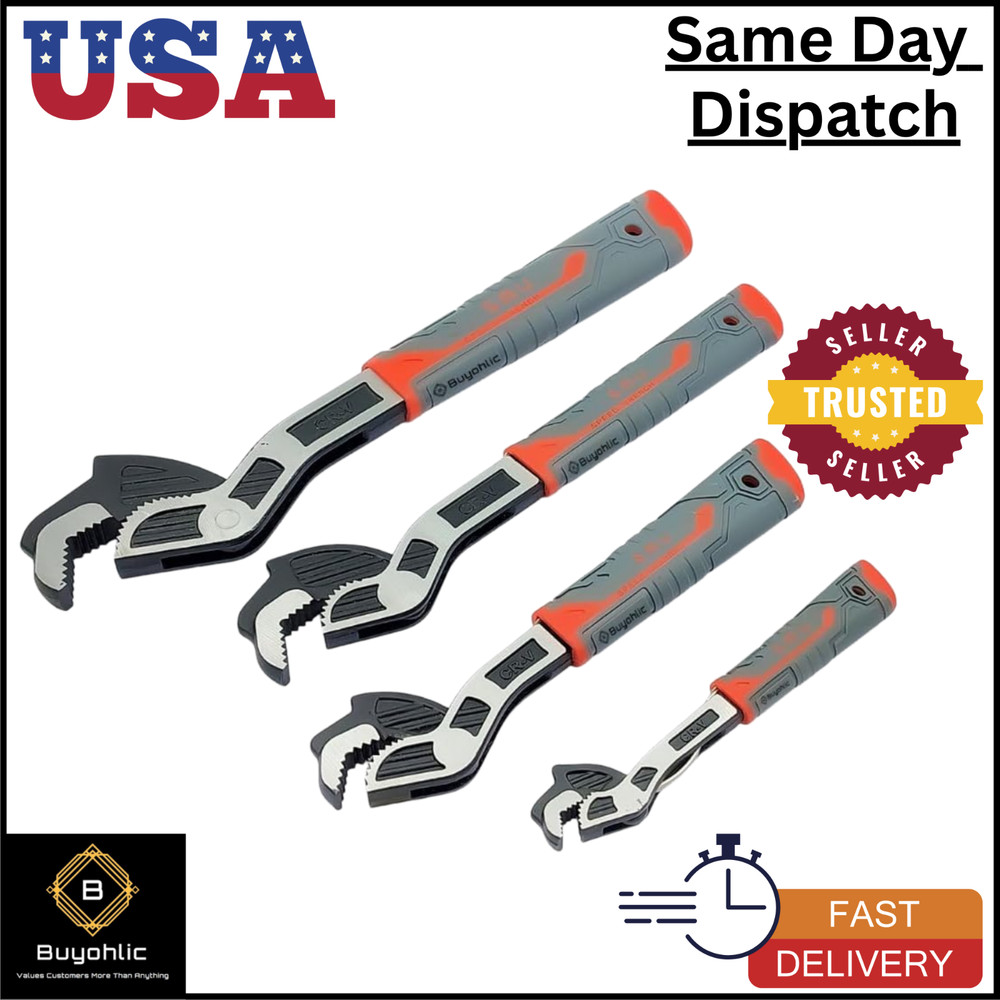 Self Adjusting Locking Wrench Multifunctional Universal Adjustable Pipe Wrench