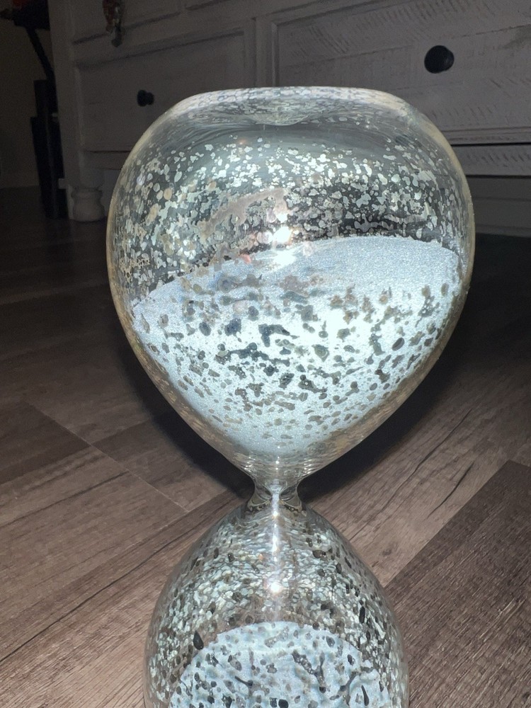 Silver Hourglass Sand Glass Timer, Pier 1 Hourglass