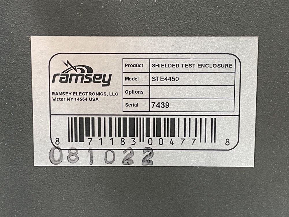 Ramsey Electronics STE4450 Rackmount RF-Shielded Test Enclosure *See Desc*