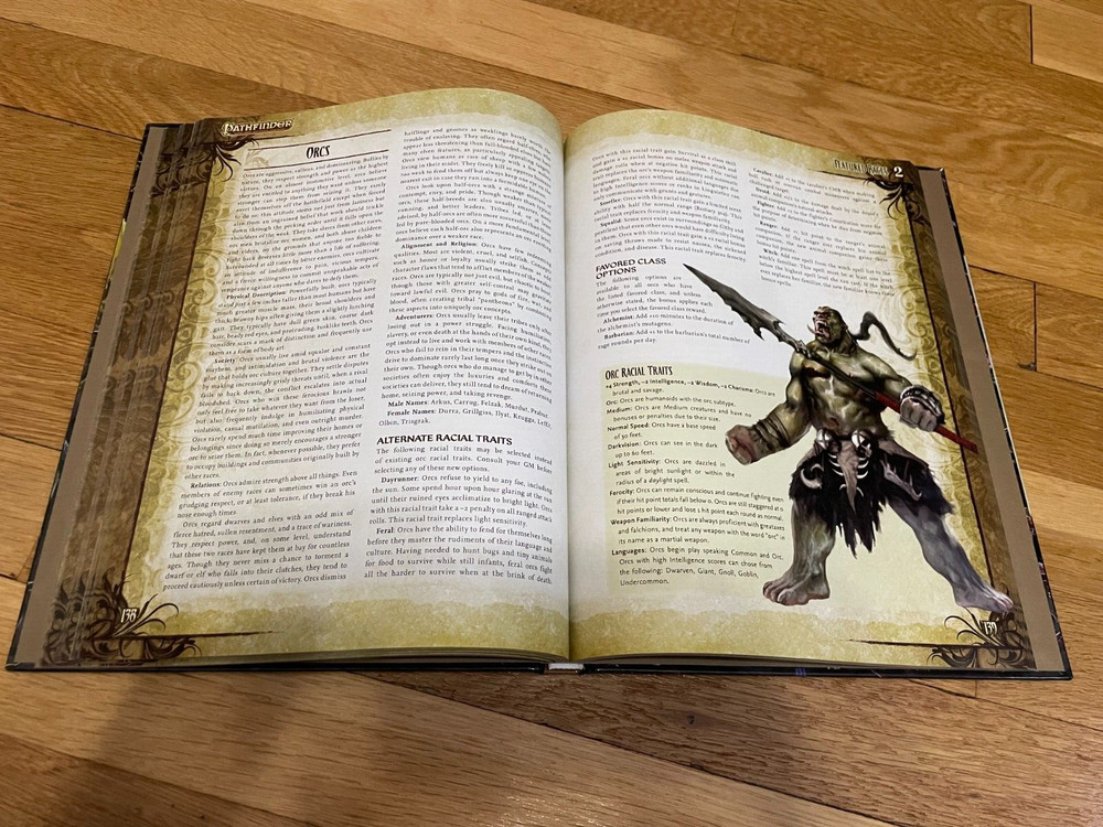 Pathfinder RPG: Advanced Race Guide D&D 3.5 D20 HC Paizo