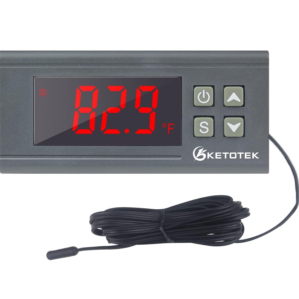 Digital Temperature Controller AC110V 10A 2m Waterproof Sensor | Heating