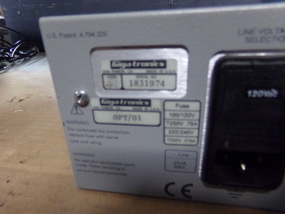 Gigatronics 8542C Dual Input Universal Power Meter OPT/01