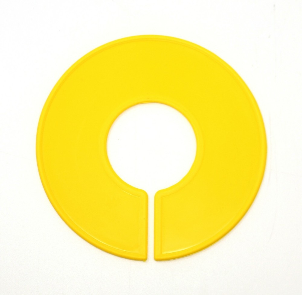 Yellow Round Plastic Blank Rack Size Dividers - Multi-pack