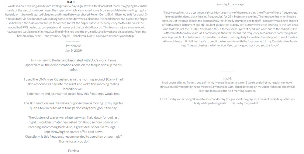 Frequencies compatible with Multi-Frequency Oscillator MWO Multi-Wave Oscillator