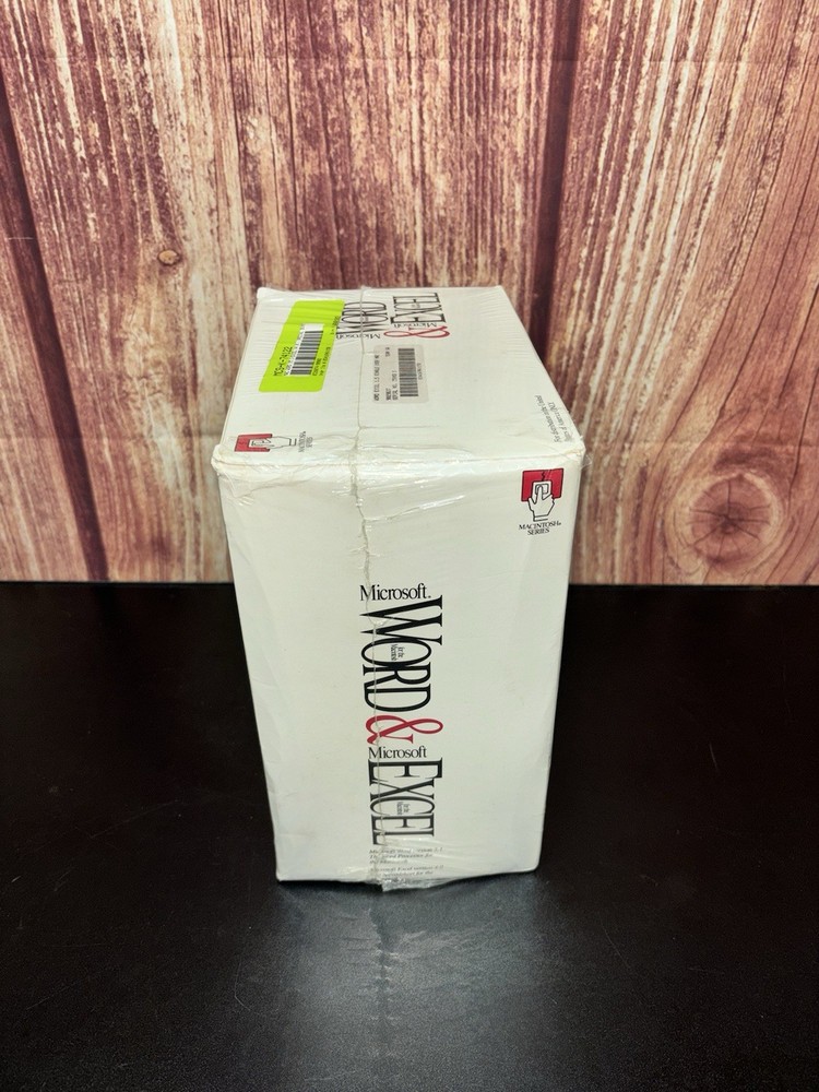 Vintage Microsoft Word & Excel Program For Macintosh Computer Sealed Floppy Disk