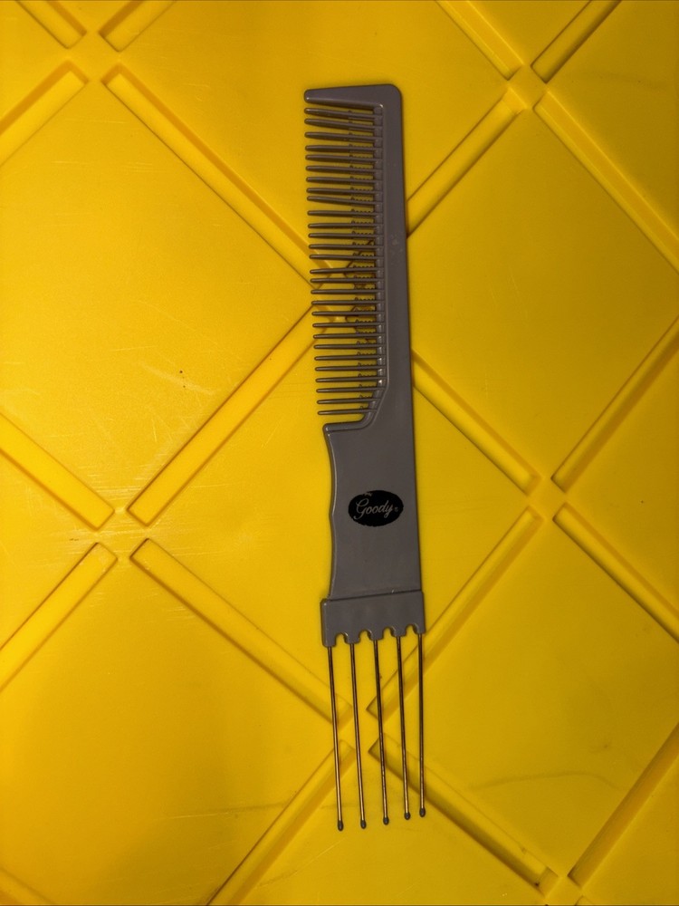 Vintage GOODY Lift Pick Comb Combo Black Logo