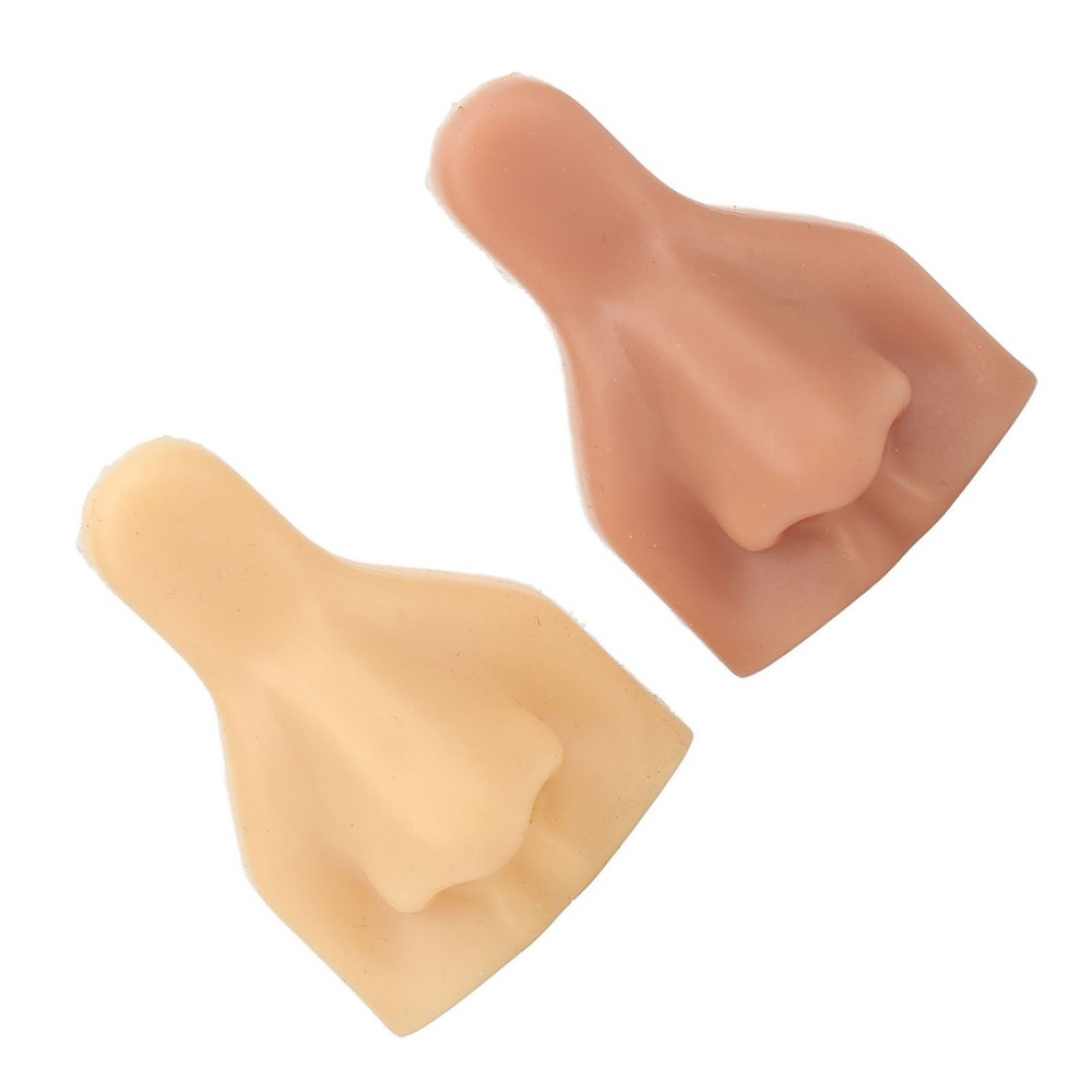 2pcs Soft Silicone Nose Model High Simulation For Practicing Suture