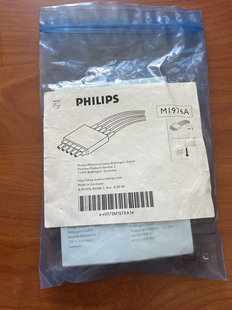 Philips M1976A 5 Lead wire ECG Cable