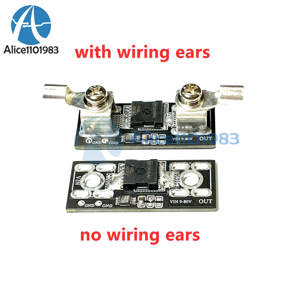 1-10PC 50A Ideal Diode Controller Solar/Battery Backflow 9-80V Protection Module